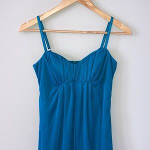 Le Chateau Y2K Dress, Blue/Teal, Size Small